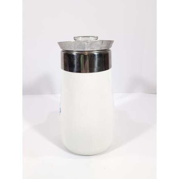 Vintage CorningWare Blue Cornflower 9 Cup Percolator Coffee Maker Pot Complete - Picture 4 of 8